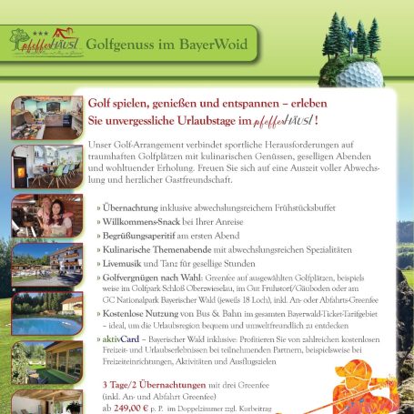 Greenfee 3 Tage/2Nächte