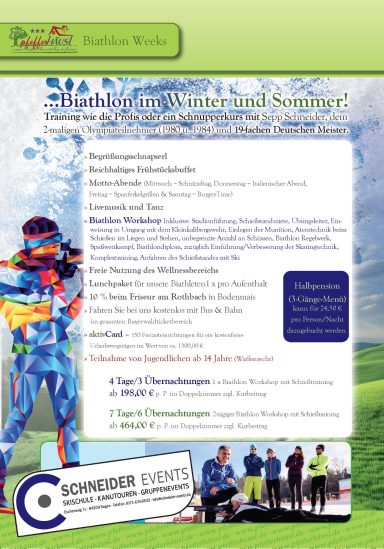 Biathlon Workshop mit Sepp SCHNEIDER Biathlon am Arber